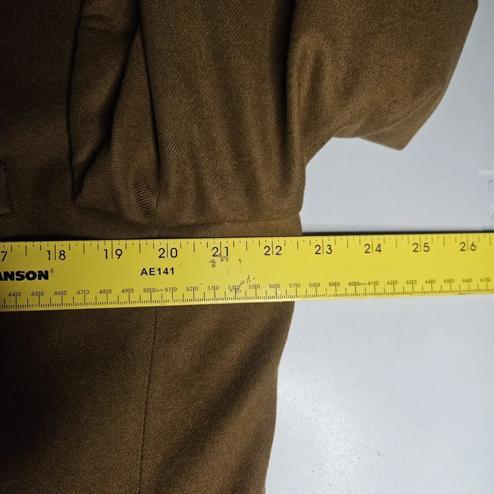 Bill Blass Mens Blazer 46L Cashmere Brown Dick‎ Bruhn Coat Suit Jacket
